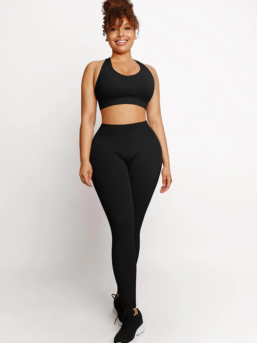 Sexy seam-less sports wear butt lifting tummy control