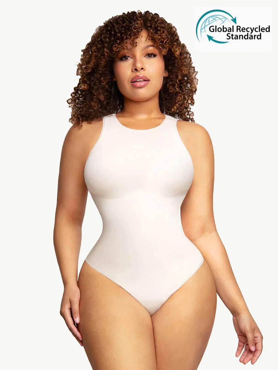 Outer crew thong body suit