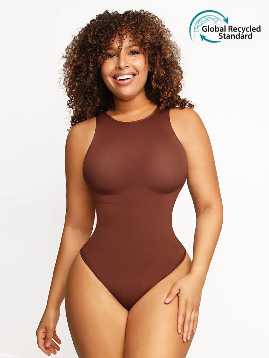 Outer crew thong body suit