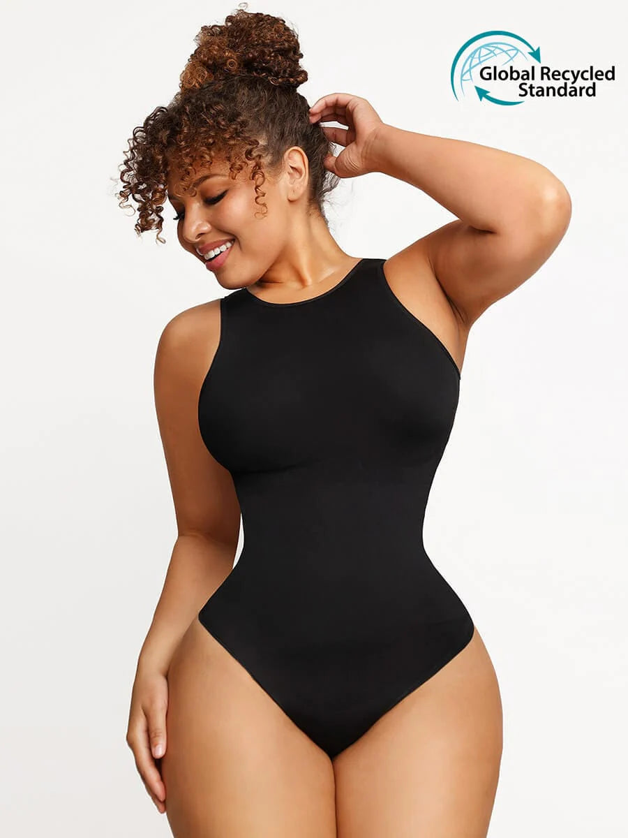 Outer crew thong body suit